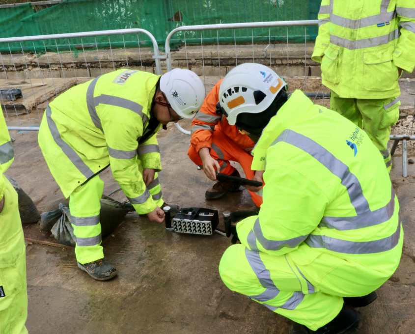 Workers on site